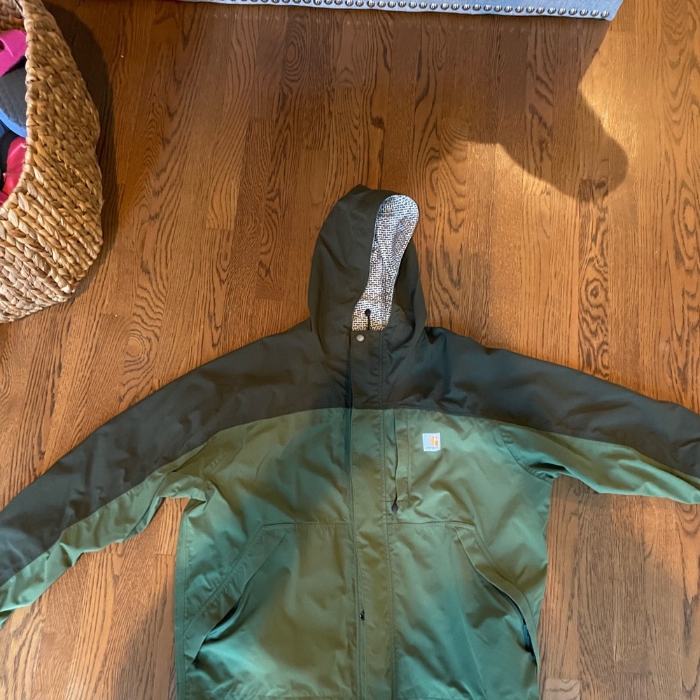 Carhartt rain defender jacket.